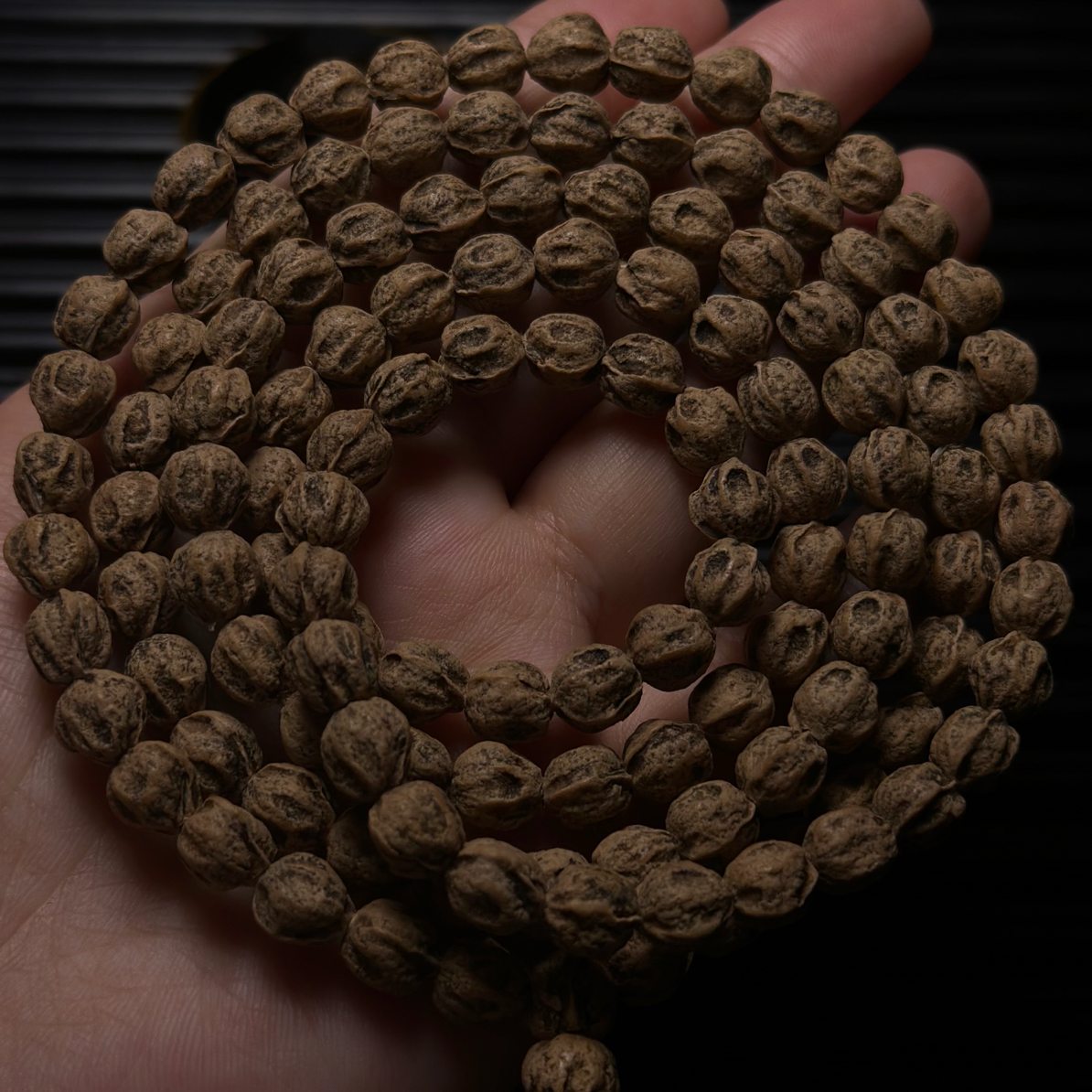 【浮华】柏香籽热振百香籽原桩脏鬼满鬼脸108手串