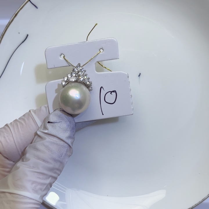 淡水珍珠颈饰银S925镶嵌