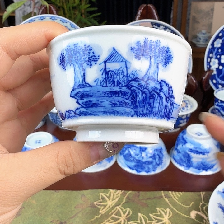 杯子景德镇陶瓷手工手绘