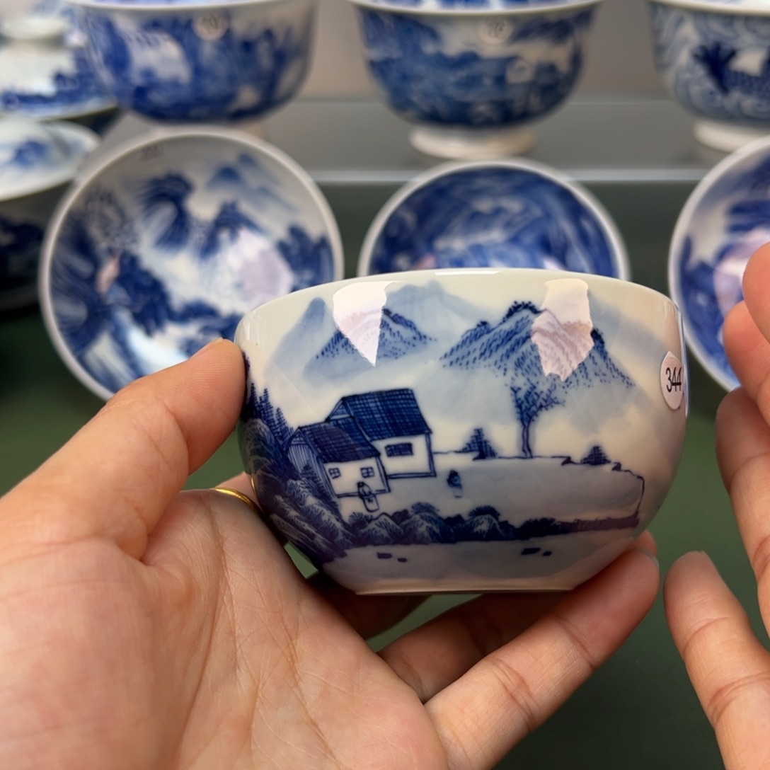 杯木木景德镇纯手绘茶具344