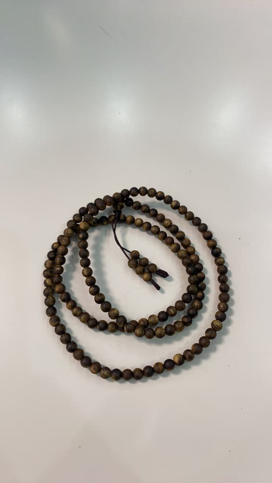 沉香棋楠圆珠多圈手串/sks0008db(多样性发其一)