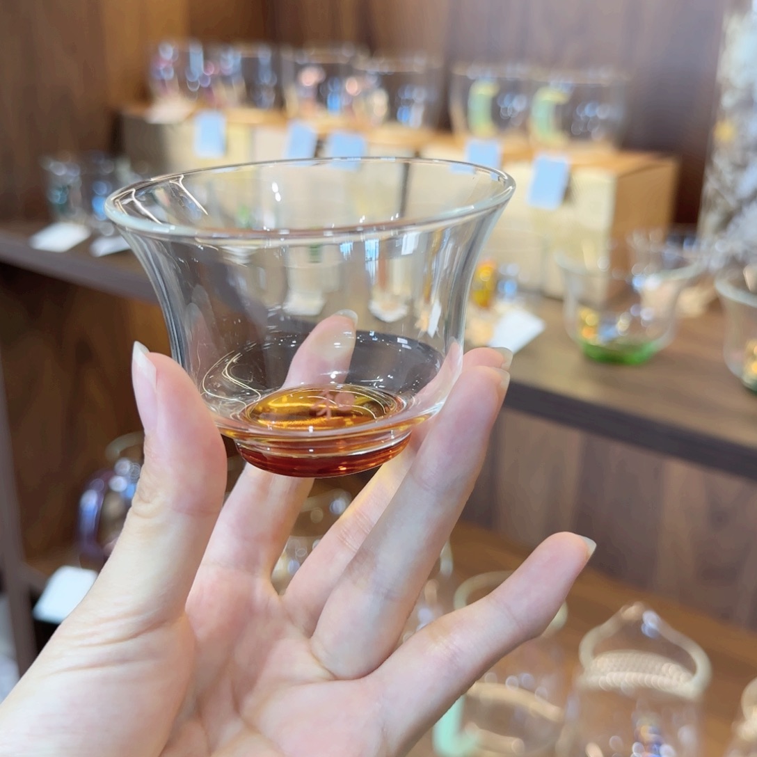  禾器清杯琥珀色粉金标