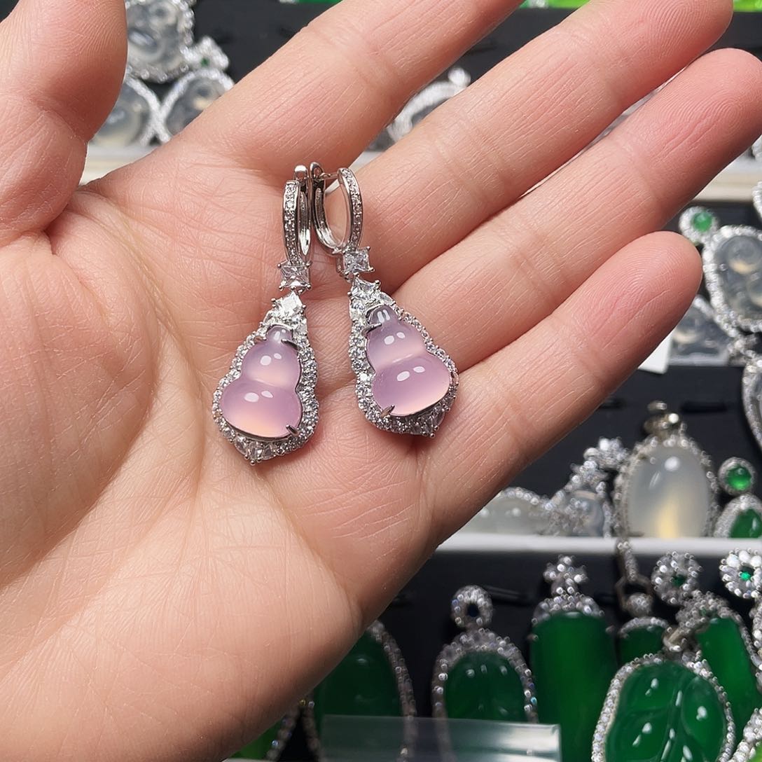 玛瑙/玉髓耳钉合金