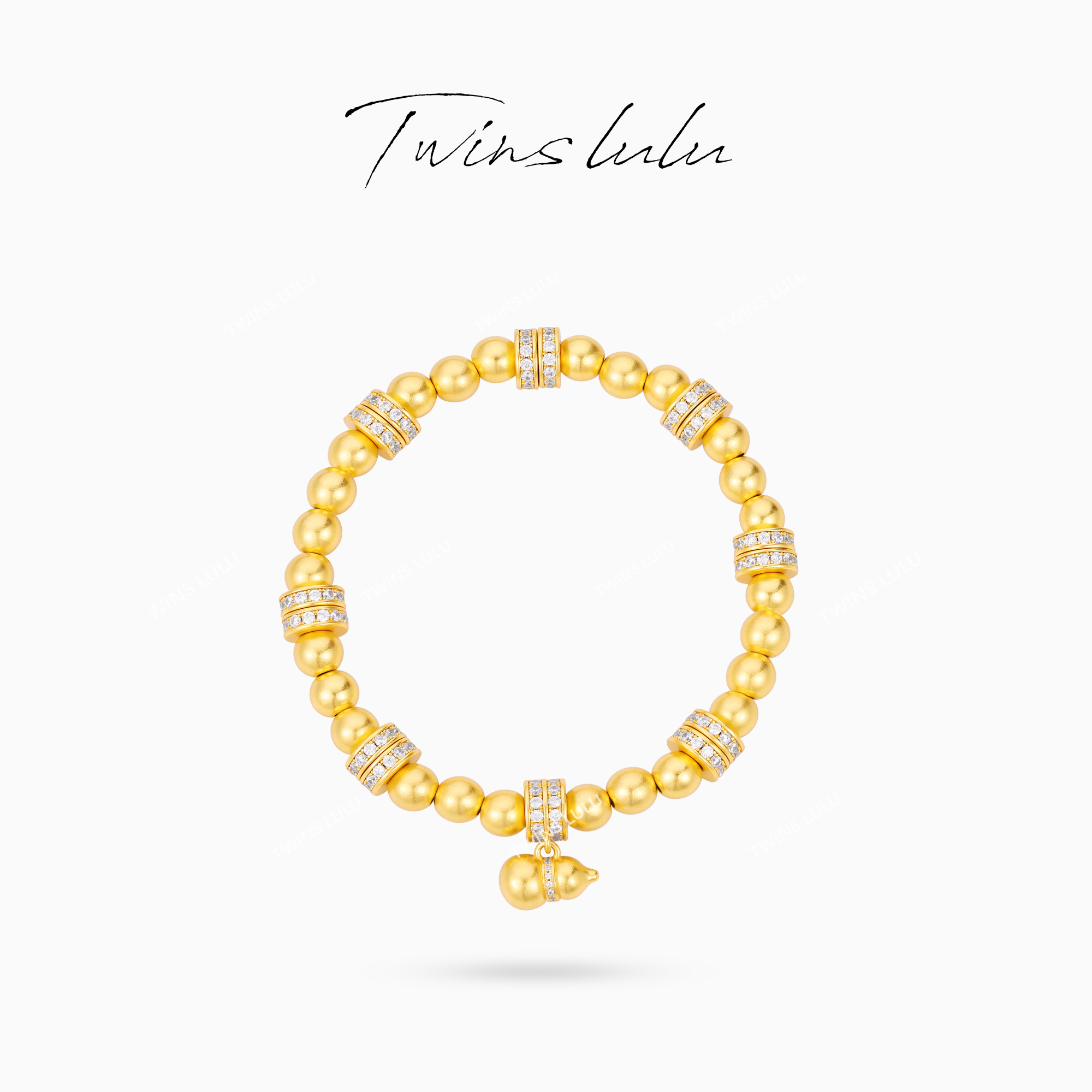 TWINS LULU 【金葫芦】双十二小众高级感古法葫芦珠珠手链TSS8015