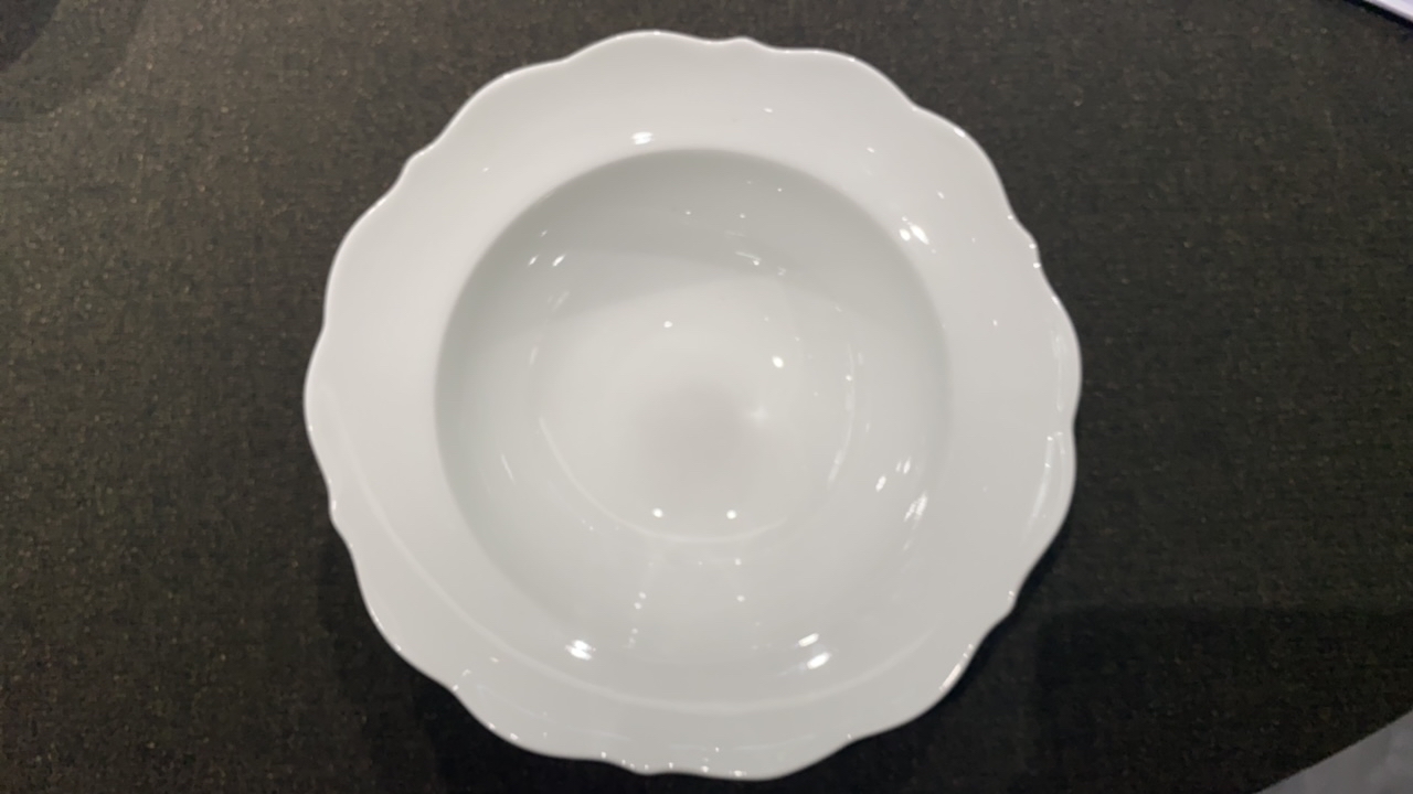 8寸清心深碗（白玉瓷）