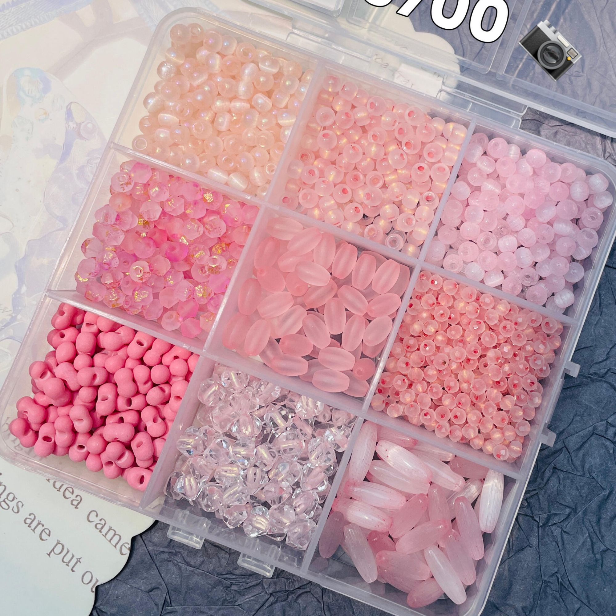 【4000-Y499】超优米珠混色炒锅卡3卡4米珠串珠diy手工材料