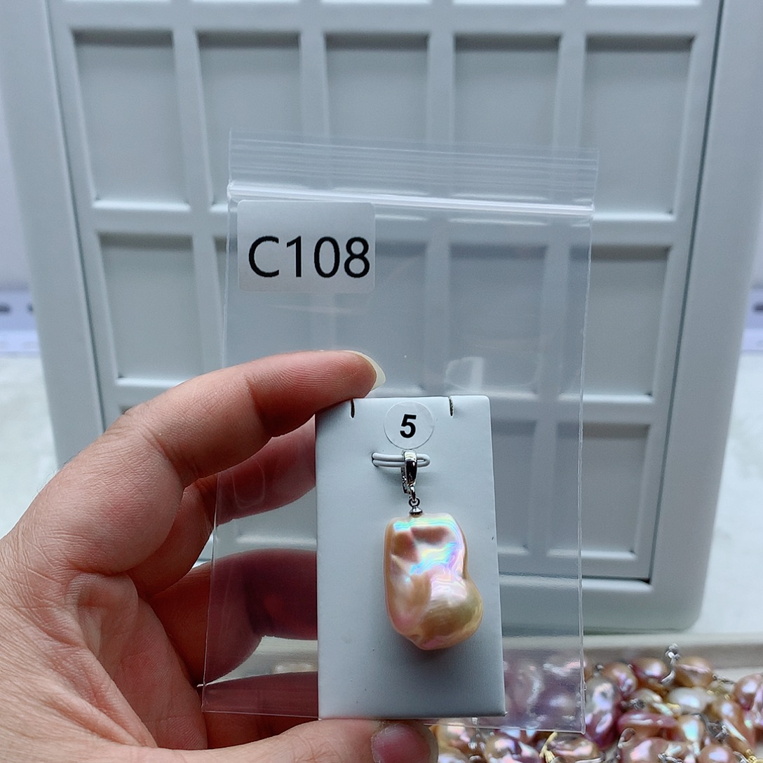 吊坠(不含链)淡水珍珠合金