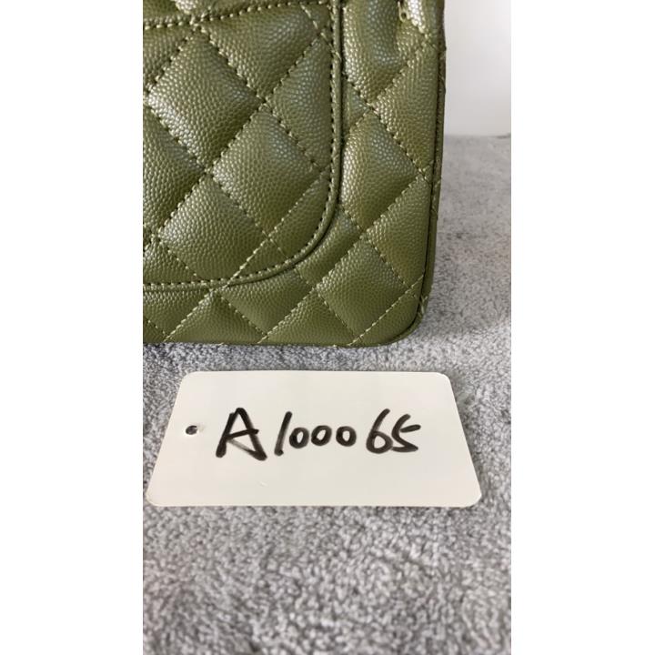 A100065黄色银扣鱼子酱皮包包