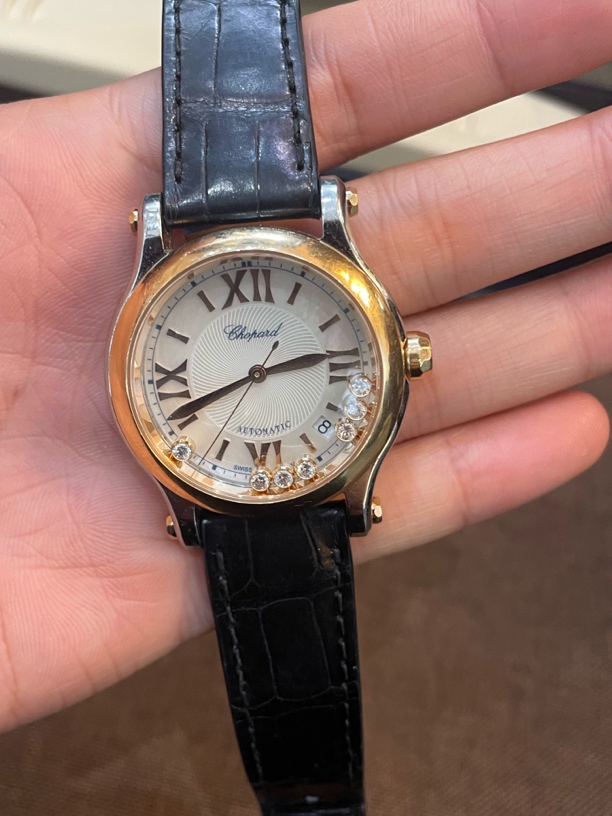 95新 Chopard/萧邦 快乐钻278559-6008/高配7钻/大号36/22年全套