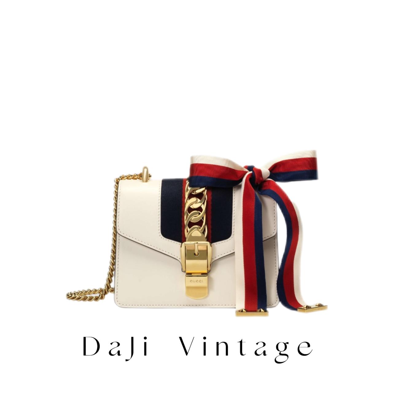 大吉中古/Gucci古驰白色mini赛尔维亚斜挎包
