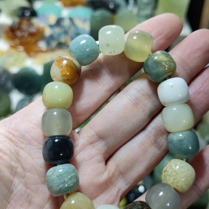 岫玉未镶嵌手串手串手串