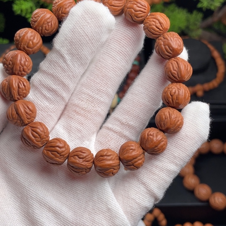 娄***王吊坠桃核精品单圈