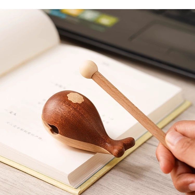 创意木鱼鲸鱼解压情绪稳定神器办公室桌面摆件有意义的生日礼物