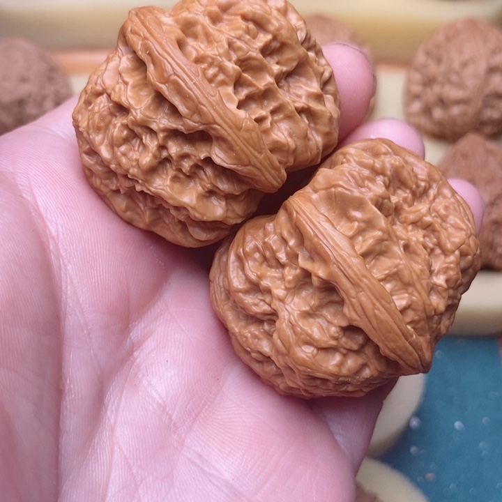 文玩核桃把件44粗筋野驴