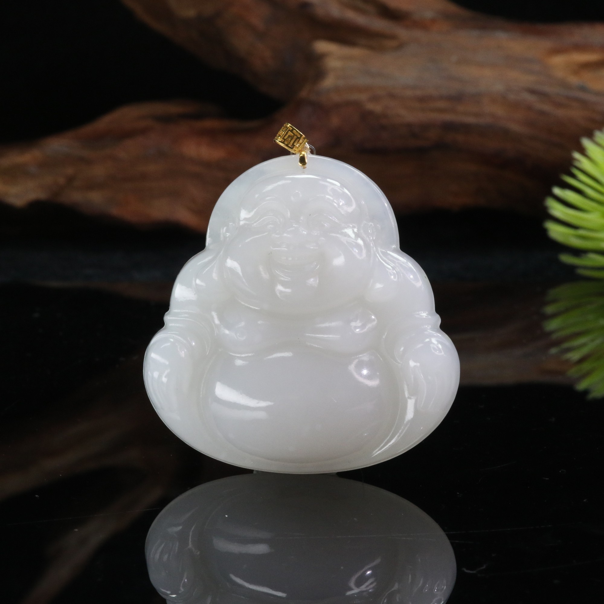 4和田玉18K白玉佛公/200266北京中保拍卖