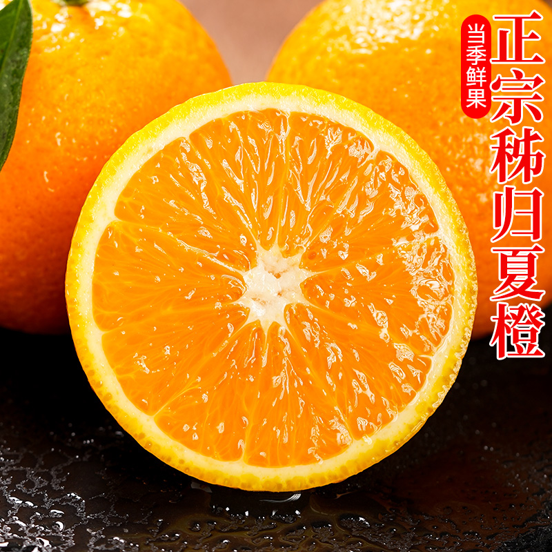 屈姑秭归脐橙纽荷尔果冻橙现摘皮薄多汁新鲜橙子基地直发应季水果