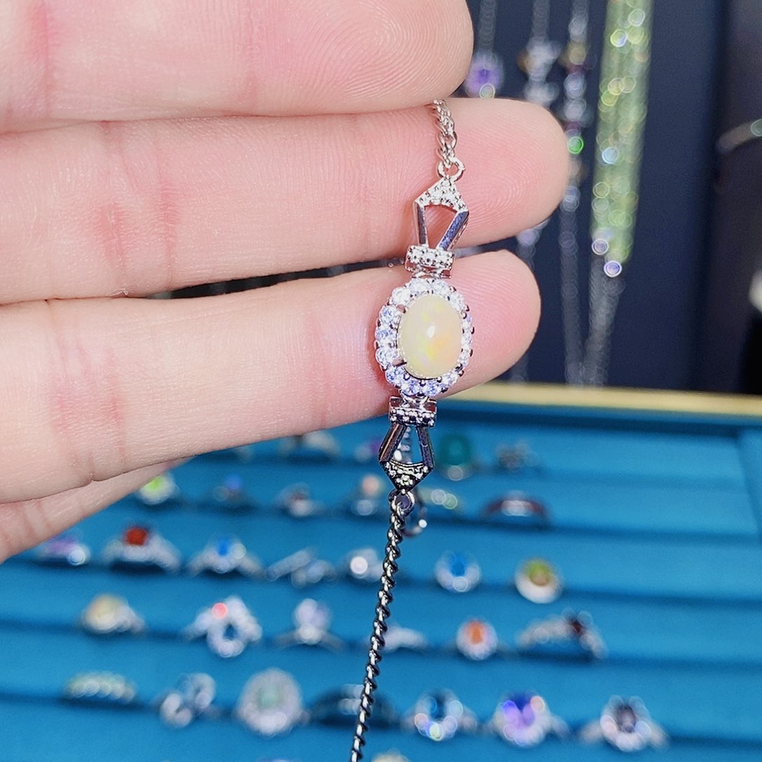 紫晶珠宝半成品银S925镶嵌