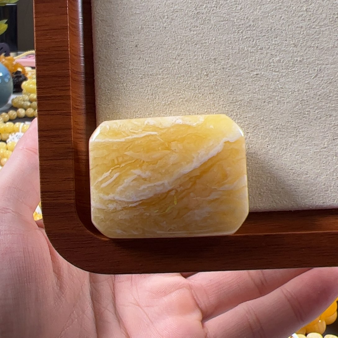 裸石蜜蜡未镶嵌俄料满蜡虎皮纹千层雪无事牌tt