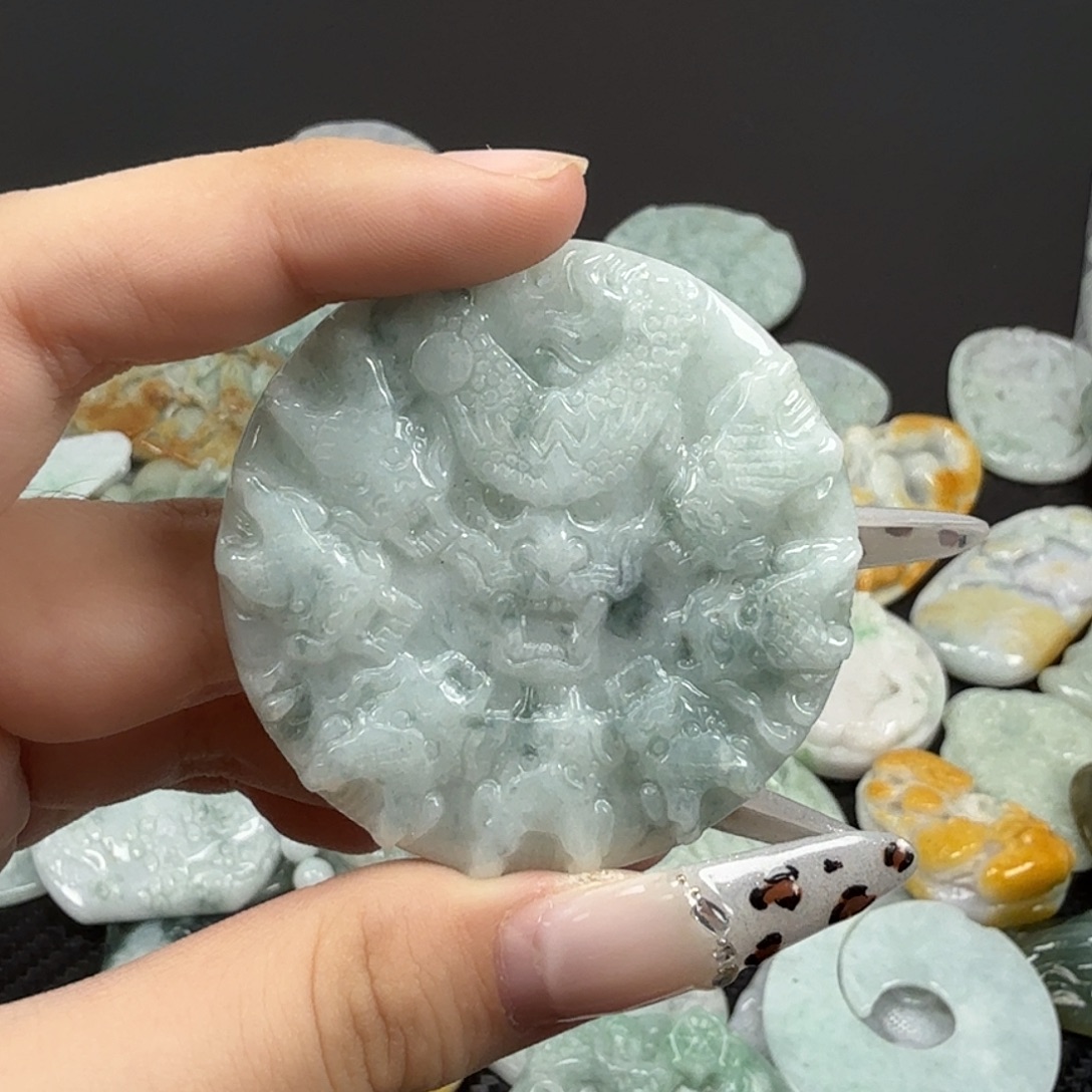 翡翠未镶嵌耳饰翡翠