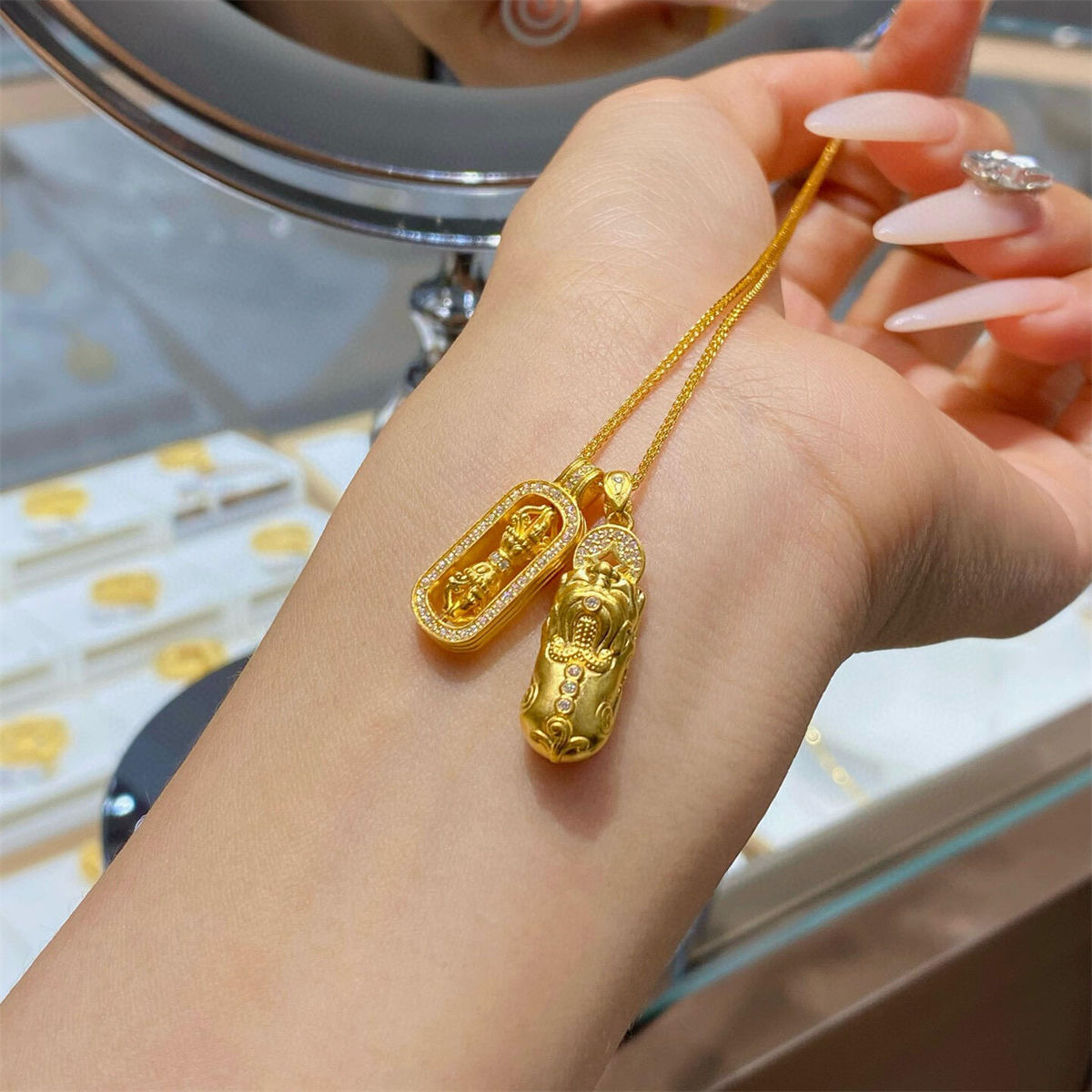 合金项链 貔貅金刚杵项链  时尚