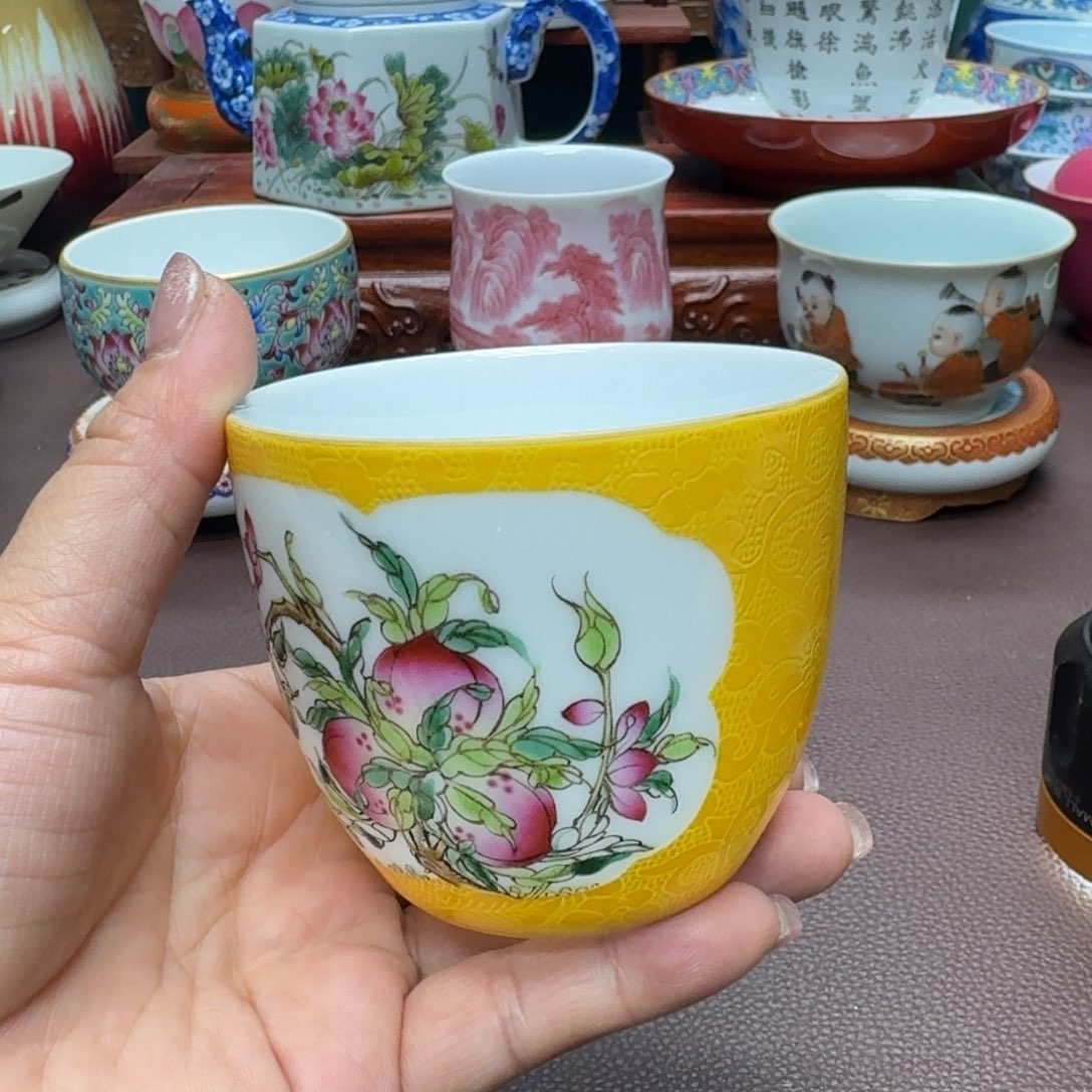 瓷片景德镇仿古手工制作精品展示