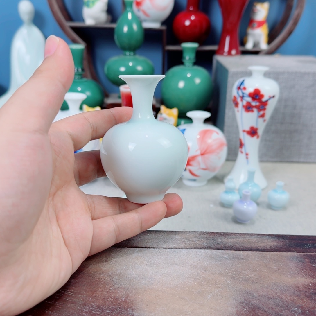 陶瓷手工小花器摆件