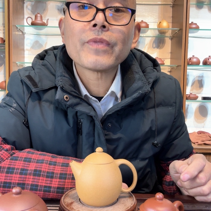 艺***居茶壶紫砂半手工龙蛋壶段泥料