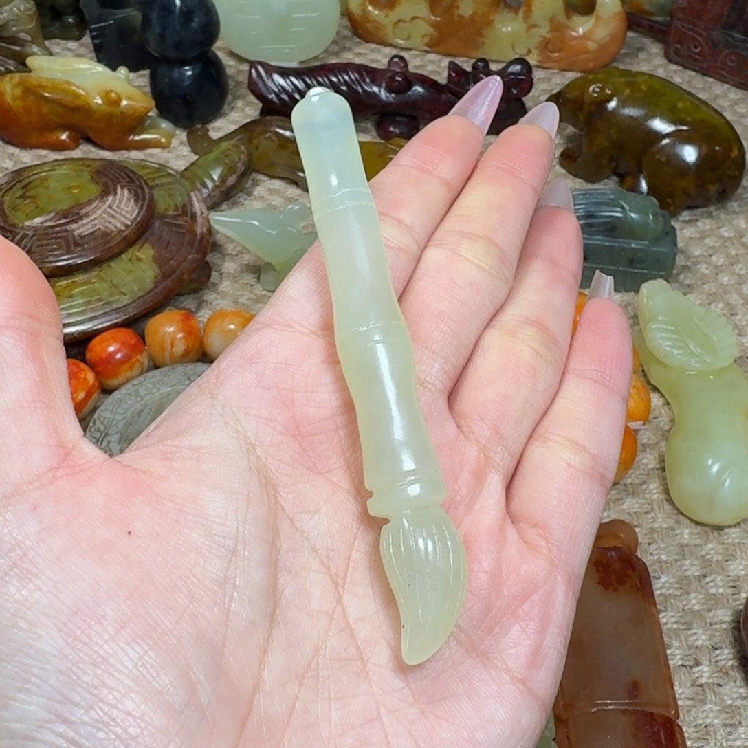 白玉菩提吊坠挂件