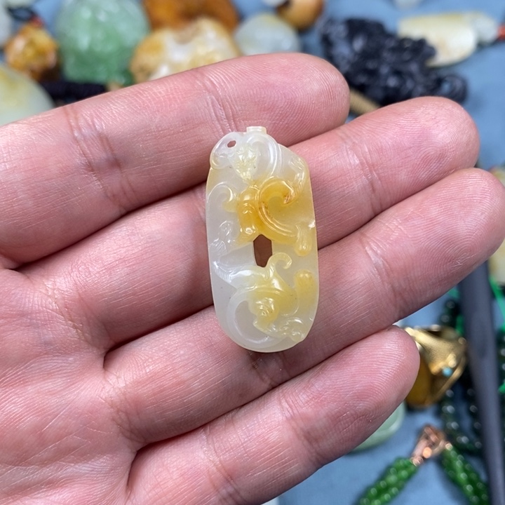 和田玉吊坠(不含链)未镶嵌