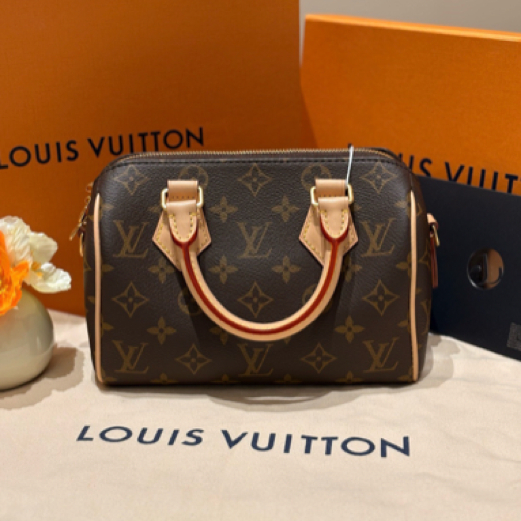 99新 LV  speedy nano老花/JWC130