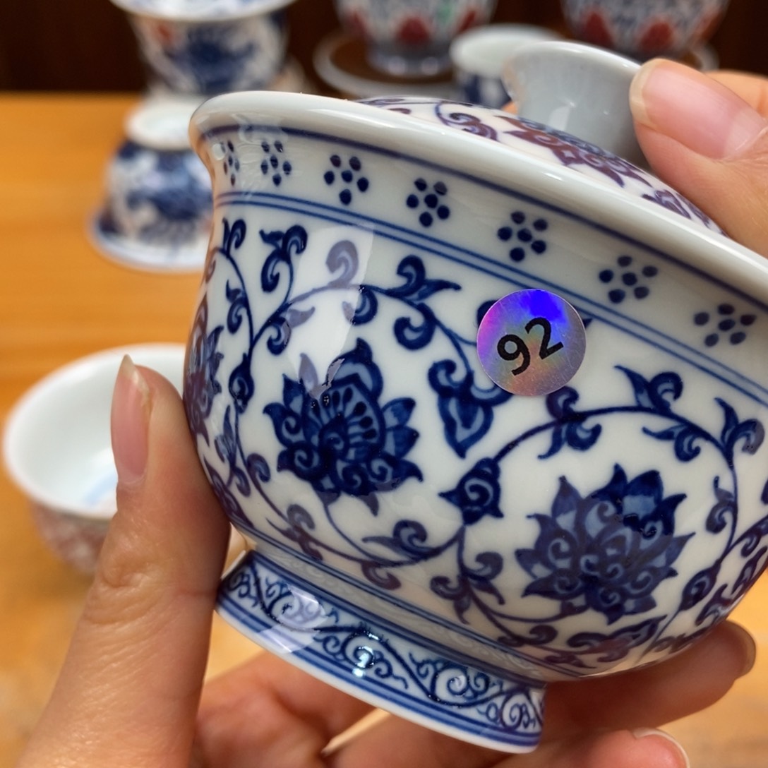 手绘现代茶具非古董