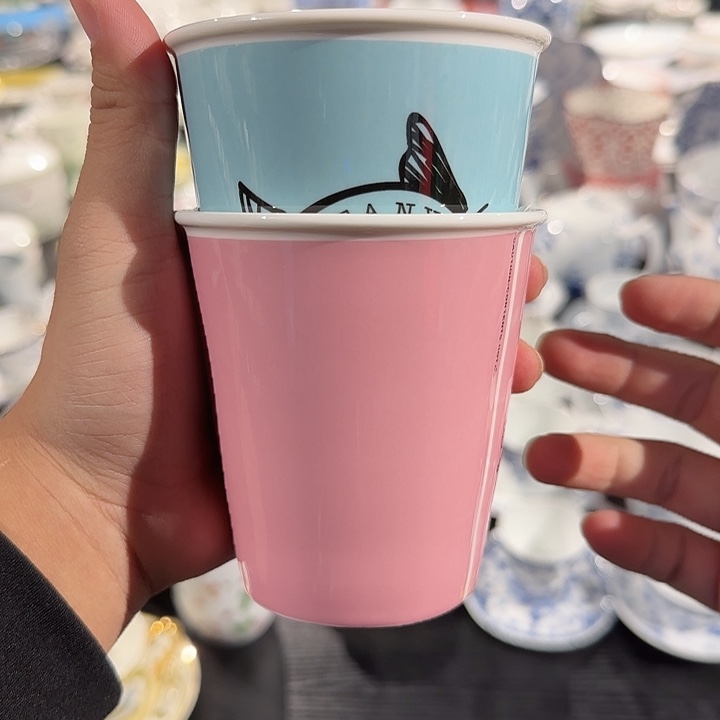 瓷片杯杯杯俩个两个