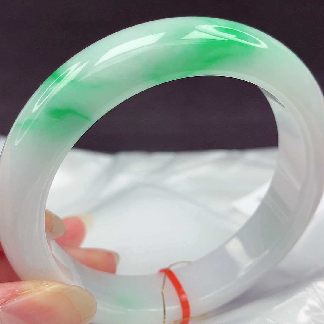 翡翠未镶嵌手镯5758圈017强推款