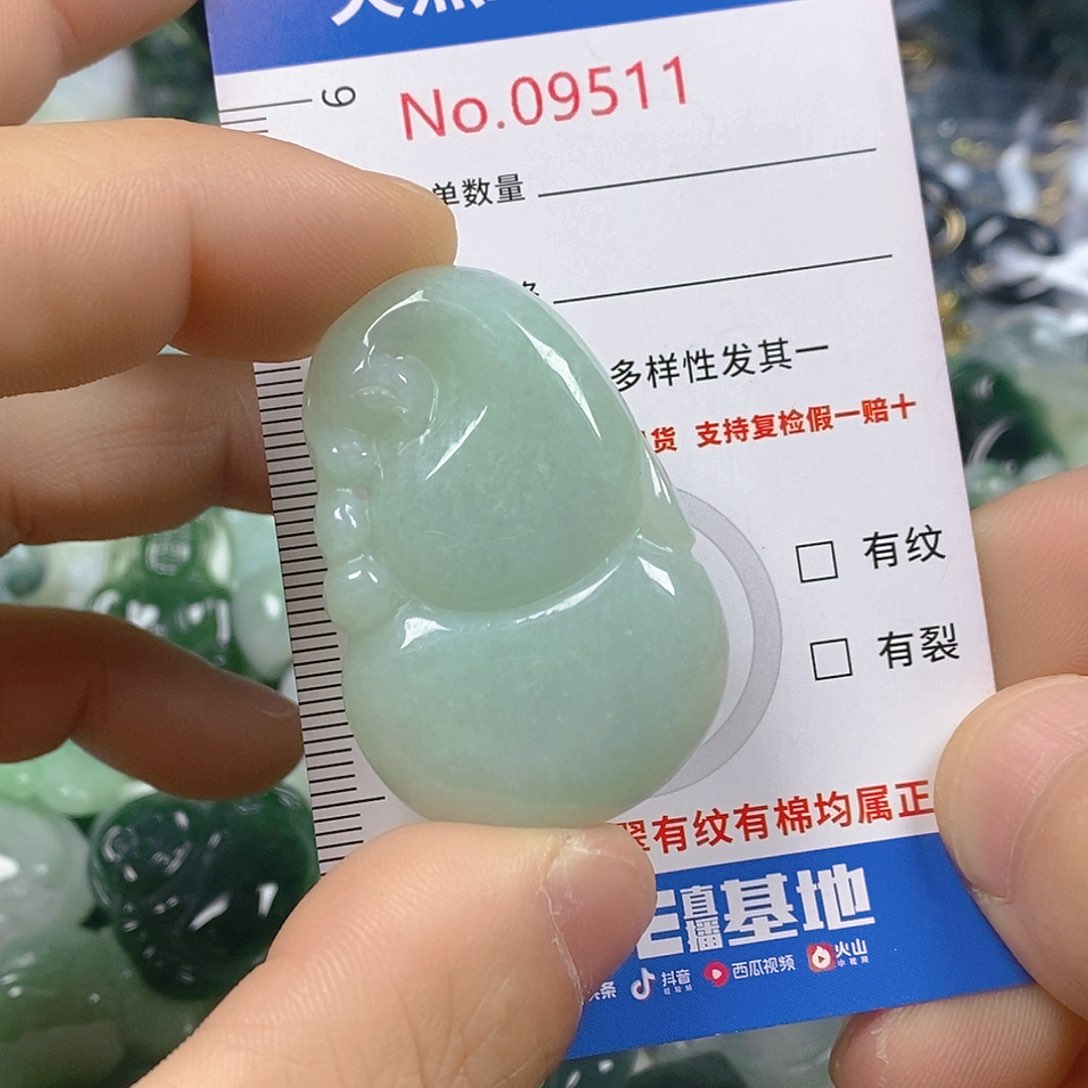 翡翠颈饰未镶嵌天然翡翠