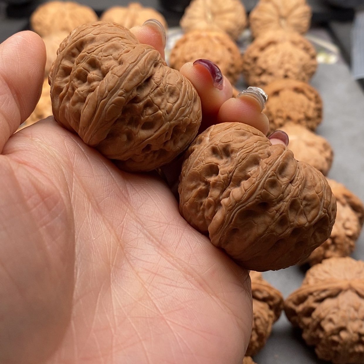 【闪购商品】把件文玩核桃元宝42