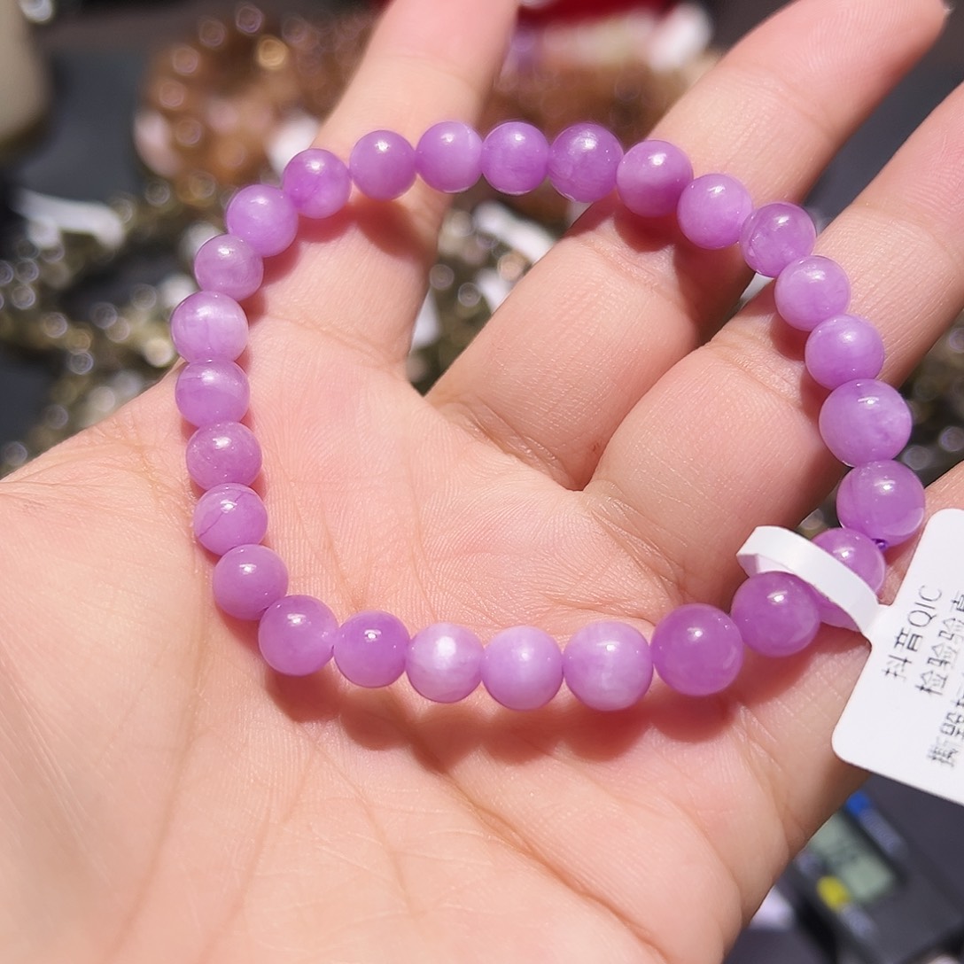 未镶嵌手链水晶毕业紫锂辉5号