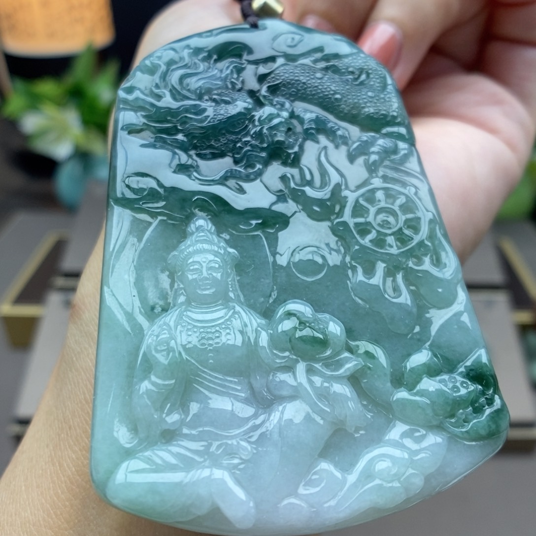 翡翠未镶嵌颈饰吊坠44