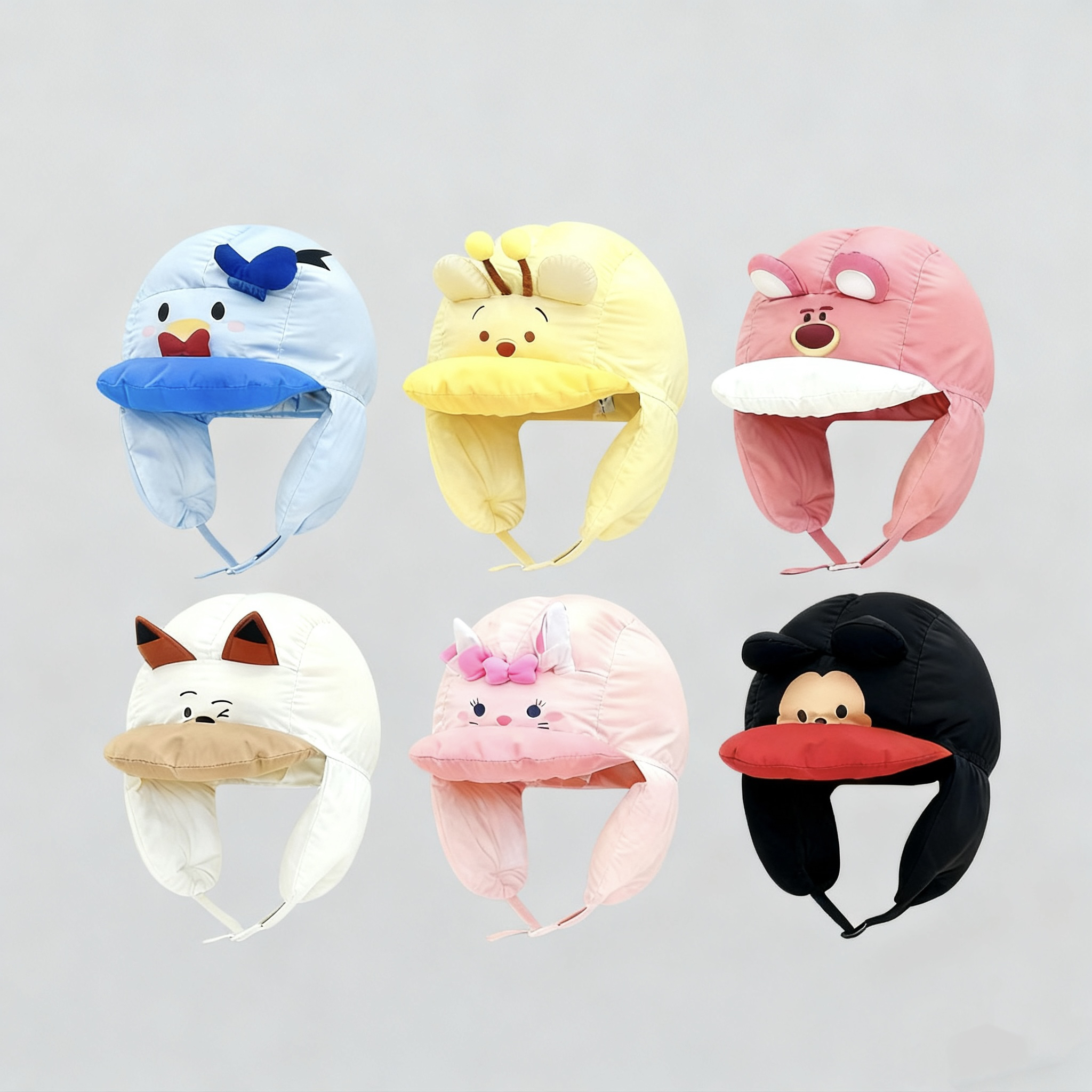 宝宝可爱雷锋帽子女秋冬季加厚保暖显脸小护耳亲子滑雪帽