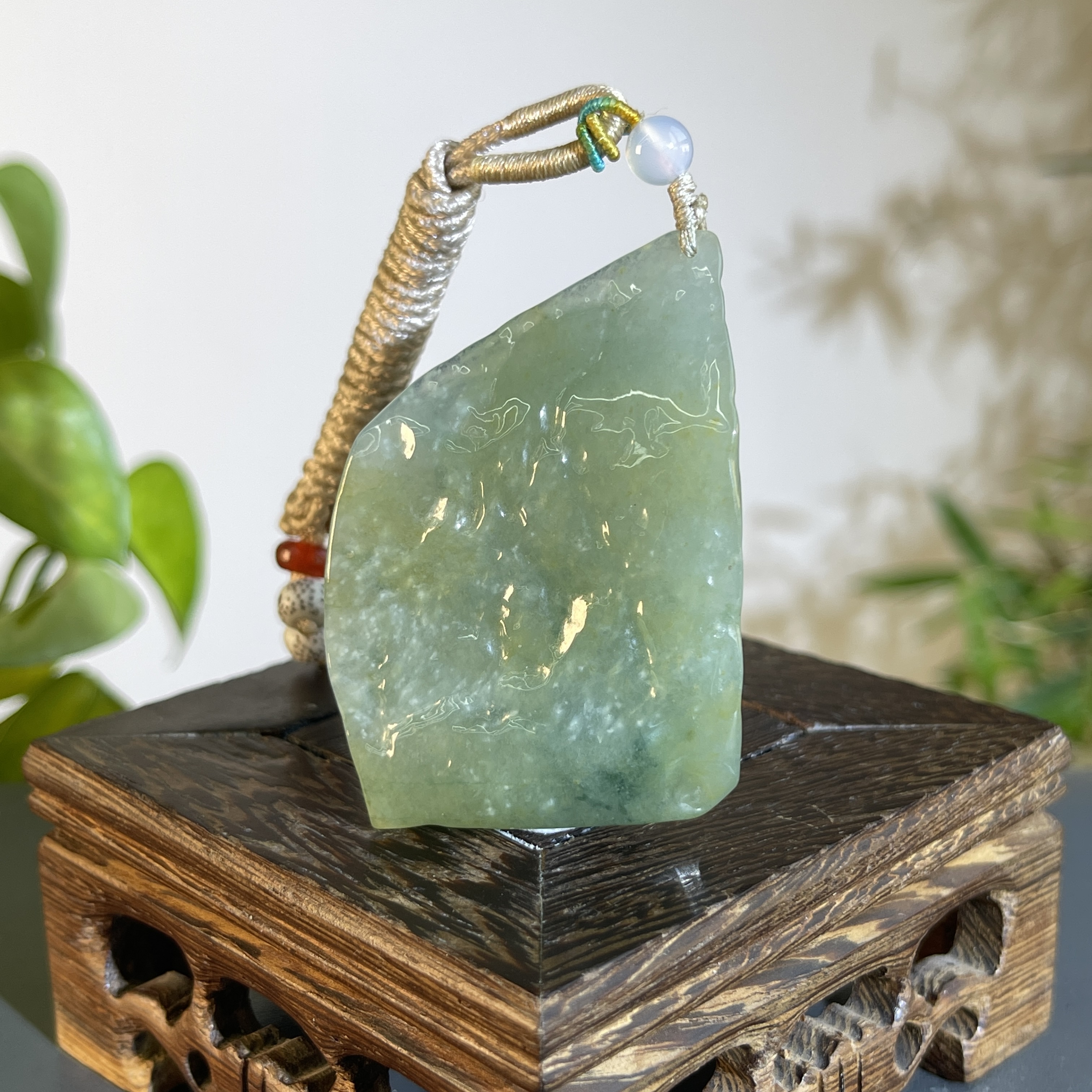 JXW15-44 精品天然翡翠A货原石吊坠