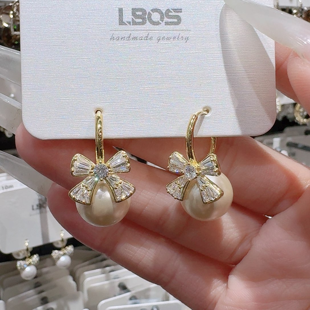 锆石铜合金925银耳环