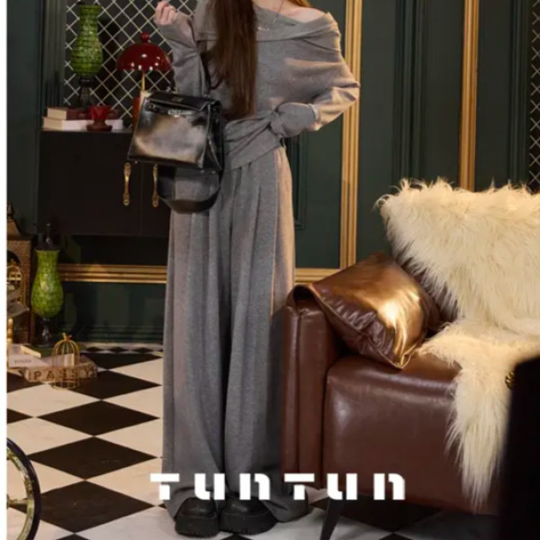 10月12号上新【魔法套装 灰色】天 丝羊毛 裤子