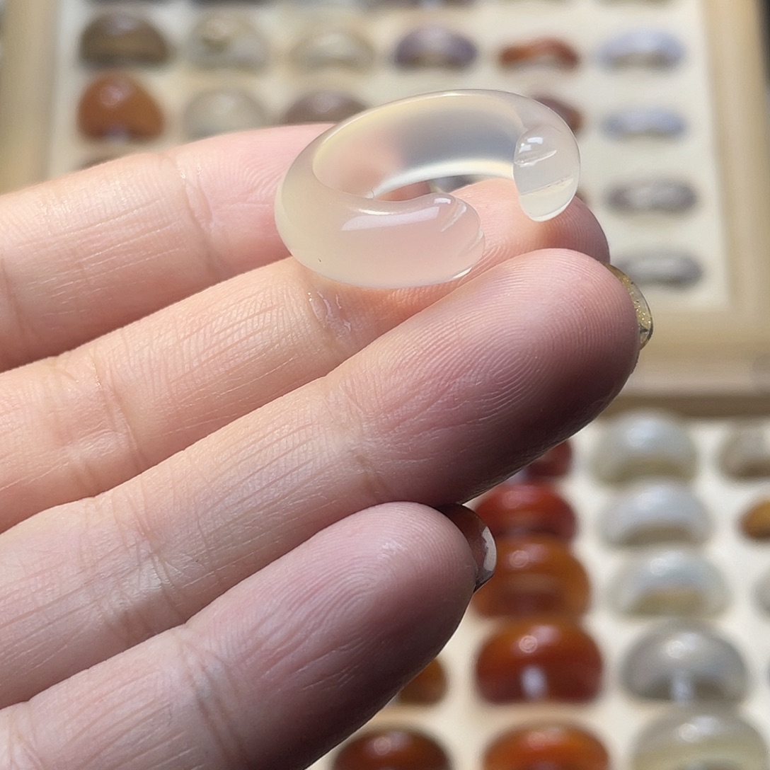 玛瑙/玉髓合金戒指A07港17不退换