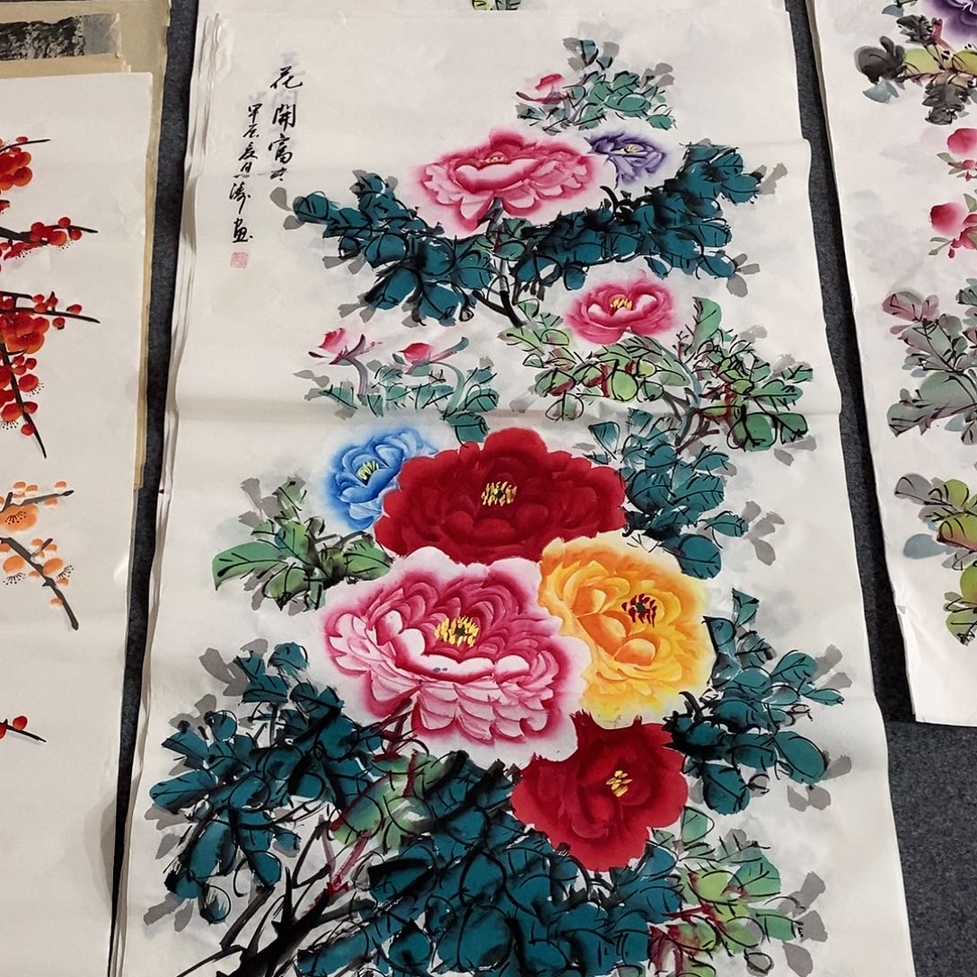 国画画画真的画画