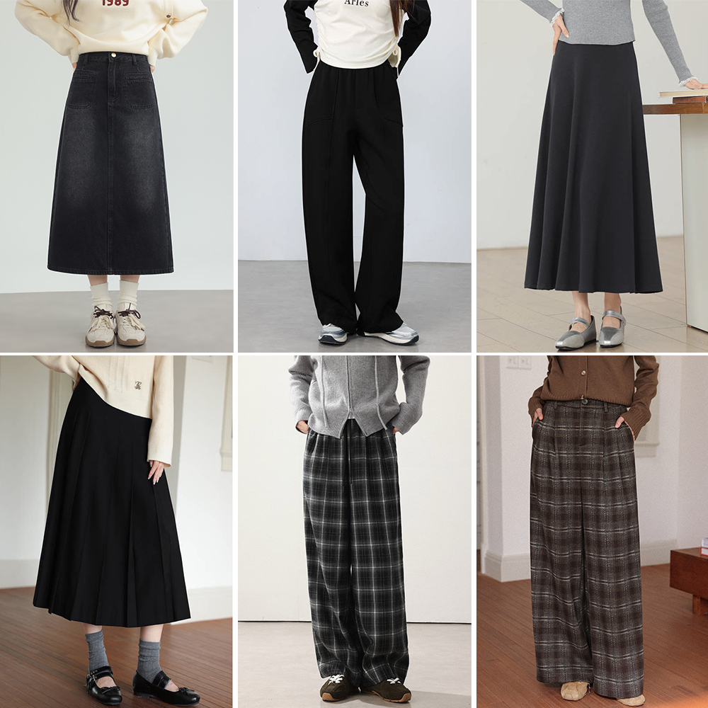 X077-X141 爱蔷薇大码女装胖mm显瘦秋冬款下装合集2