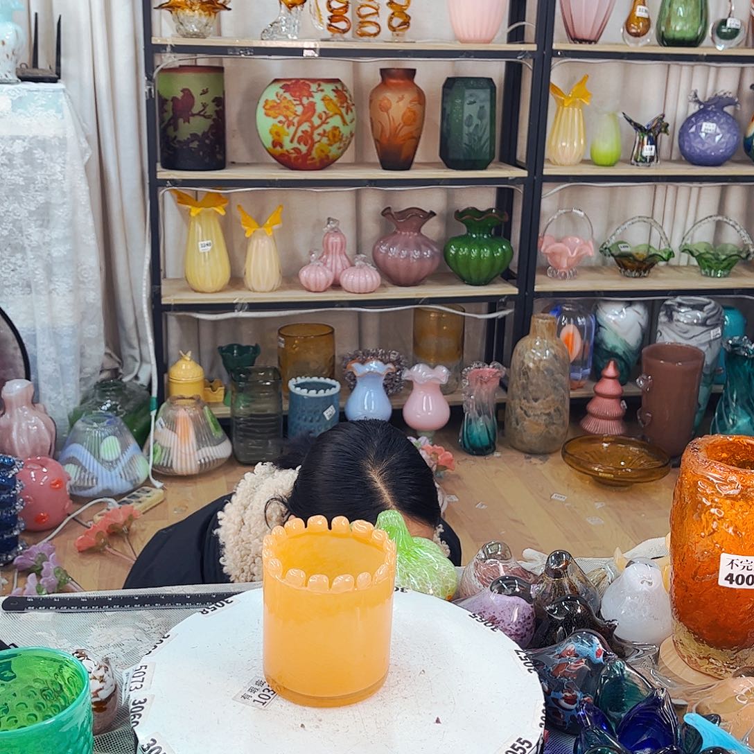 豆瓶家悦琉璃工艺品不完美