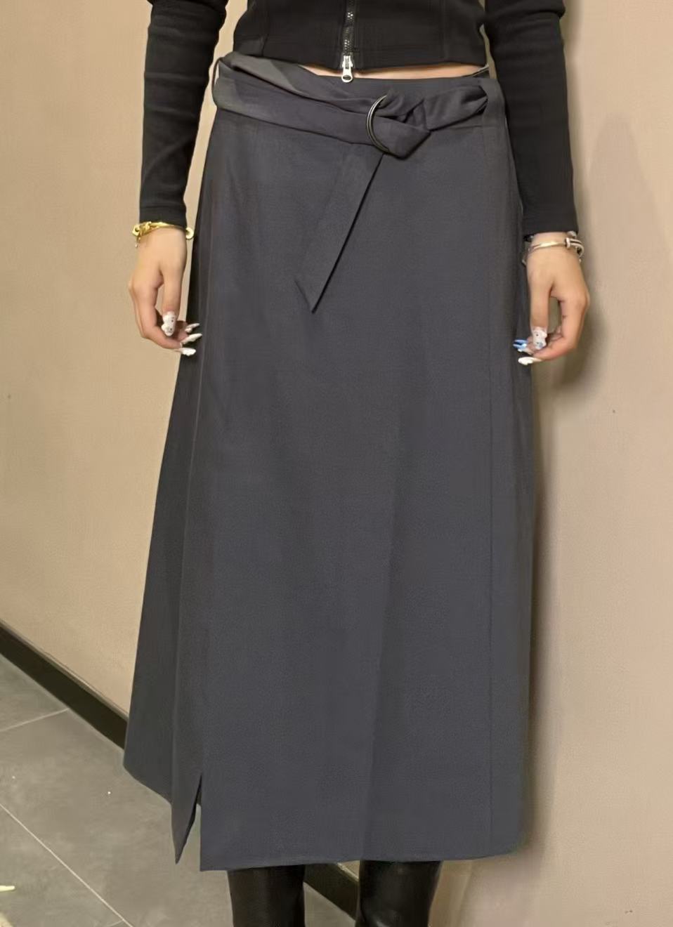 【布丝瑰折扣店】L24D422-西服半身裙