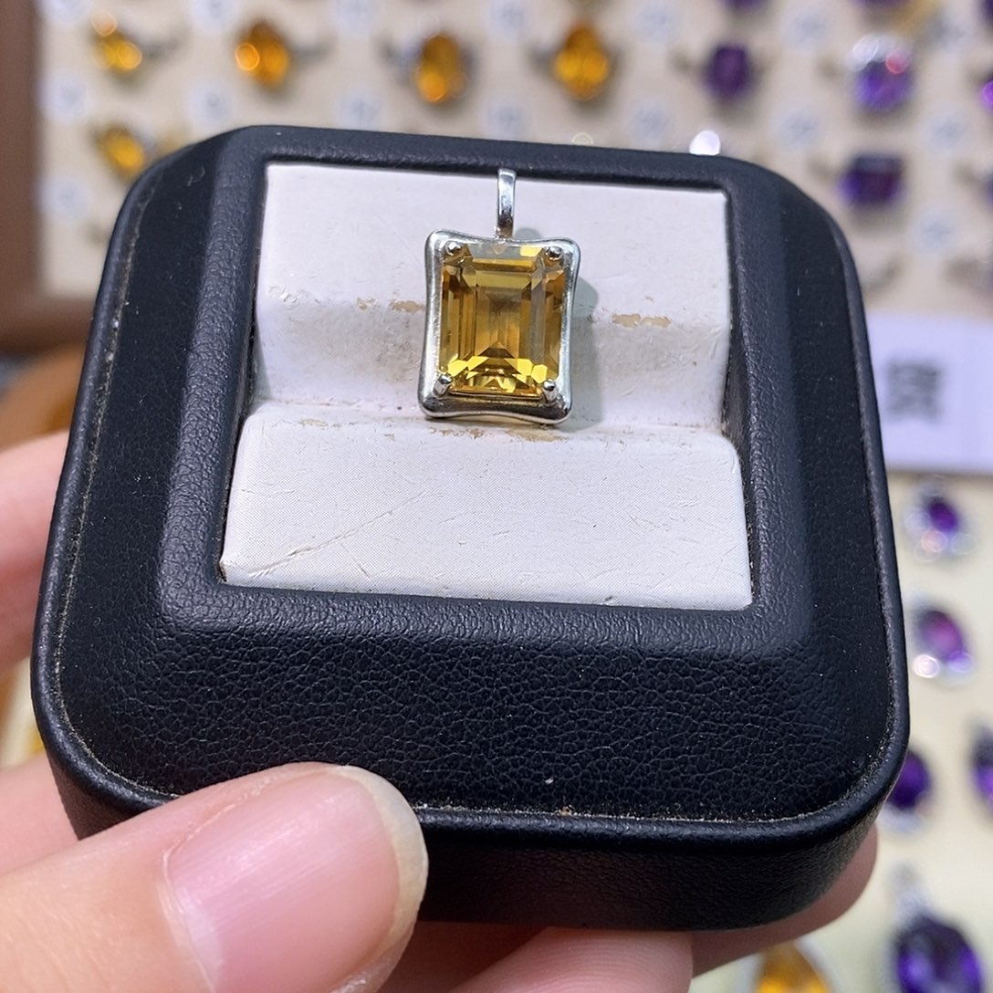 黄晶珠宝半成品未镶嵌