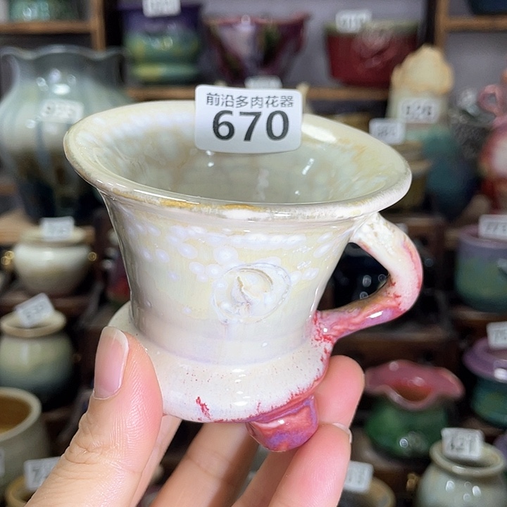 红陶内口径6高度7