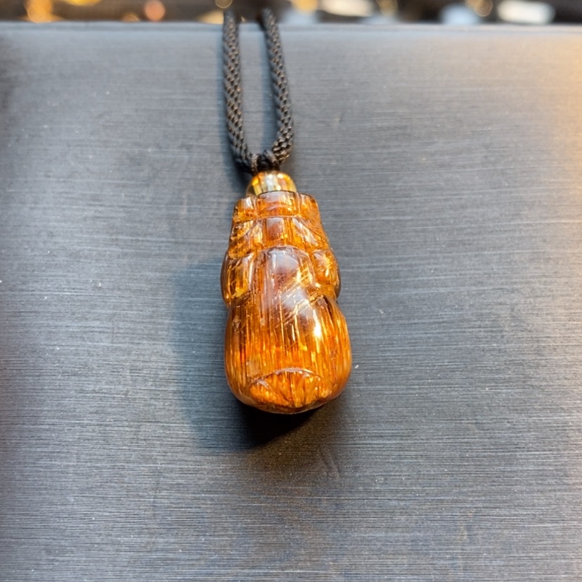 【闪购商品】发晶颈饰未镶嵌悠*天然发晶貔貅吊坠