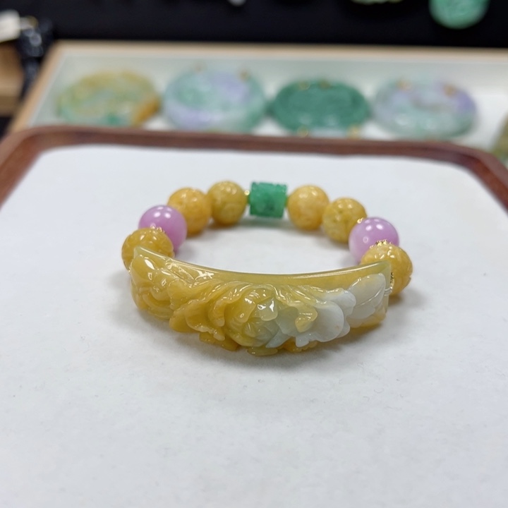 未镶嵌手链翡翠手牌